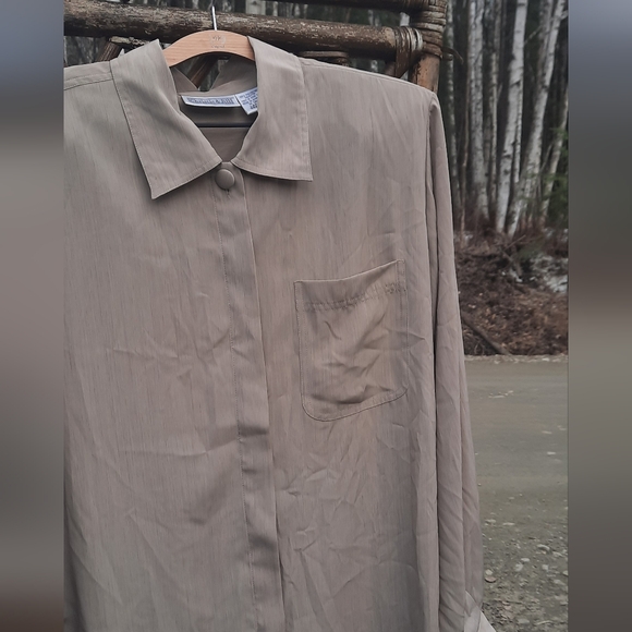 🆕️ Christie & Jill Vintage 80s Tan Pants Set - Picture 4 of 11